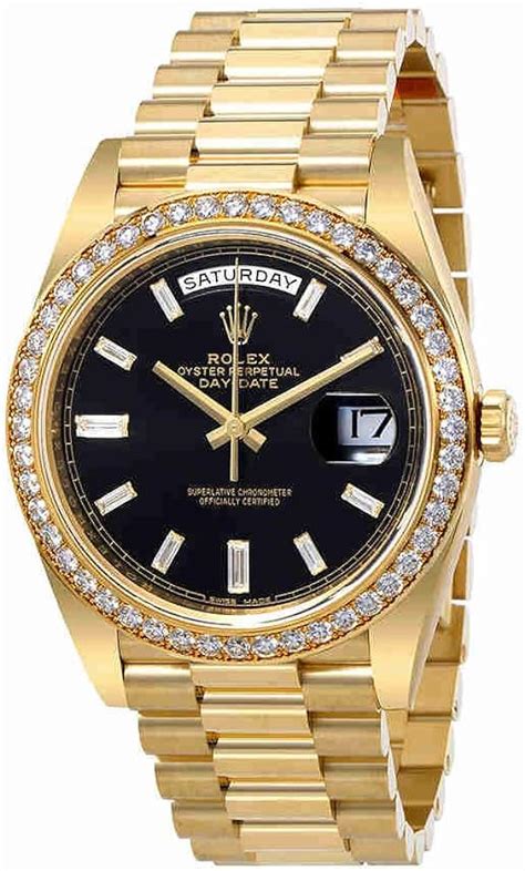 rolex gold mit schwarzem zifferblatt